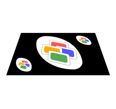 Unu card schimbare culoare covor dormitor - TenStickers
