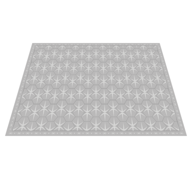 Covor de vinil gri model hexagonal în stea - TenStickers