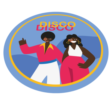 Covor retro din discoteca din anii '80 - TenStickers