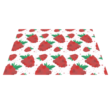 Acuarela fructe de padure cu pete parchet bucatarie - TenStickers