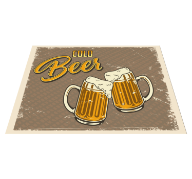 Bere rece Covoare bucatarie cu efect murdar retro - TenStickers
