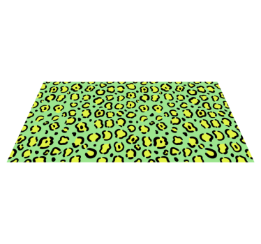 Covor vinil print animalier model de leopard viu - TenStickers