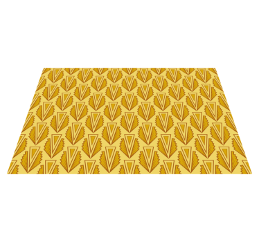 Covor de vinil mozaic model galben geometric - TenStickers