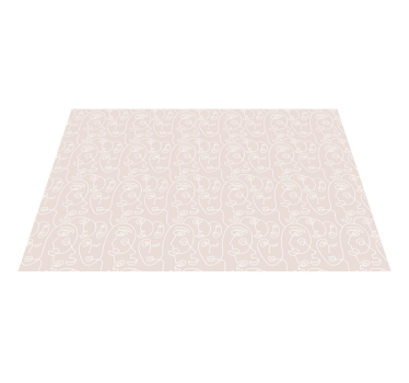 Covor vinil modern fețe cu linii minimaliste - TenStickers