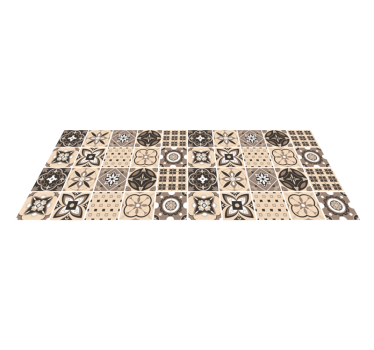 Gresie clasica maro covor vinil gloor - TenStickers