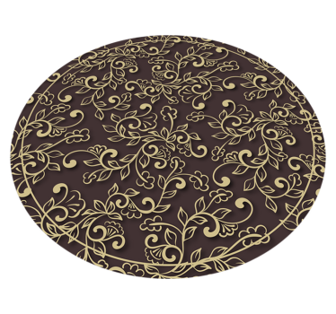 Covor de vinil epocă model de vârtej ornamentat - TenStickers