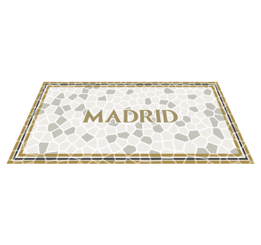 Covor de vinil cu nome model geometric madrid - TenStickers