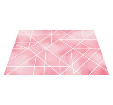 Covor de vinil geometric model geometric roz - TenStickers