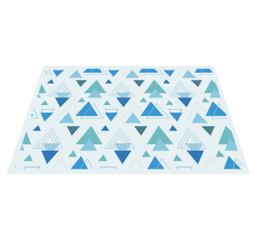 Covor de vinil geometric triunghiuri geometrice - TenStickers