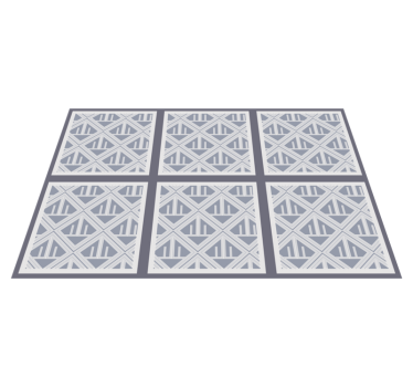 Covor de vinil geometric matrice de modele geometrice - TenStickers