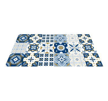 Mozaic colorat model geometric covoraș de faianță - TenStickers
