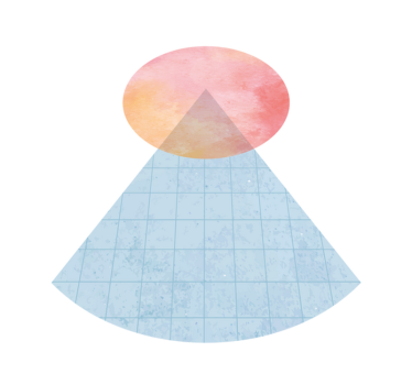Covor vinil minimalist triunghi de gradient geometric - TenStickers