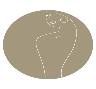Covor vinil minimalist portret artistic liniar - TenStickers