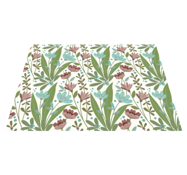 Covor vinil flori și plante floral Botanical Pattern - TenStickers