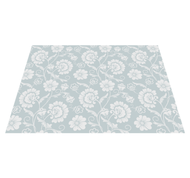 Covor vinil flori și plante elegant Floral Pattern - TenStickers