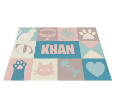 Covoraș pentru animale personalizat pisici - TenStickers