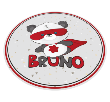 Covor de vinil personalizat superpanda - TenStickers