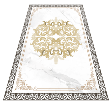 Covor de vinil marmura înflorire elegantă de aur - TenStickers