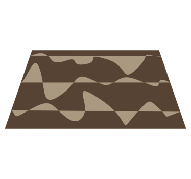 Covor de vinil pentru bucătărie maro abstract - TenStickers