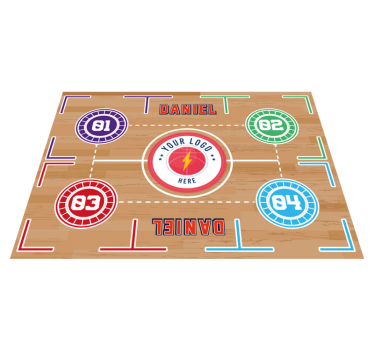 Covor de vinil dreptunghi antrenament la coș - TenStickers