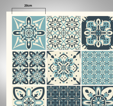 Forme portugheze multicolore mat de tigla - TenStickers