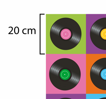 Plăci de disc de vinil de bucătărie covor de vinil - TenStickers