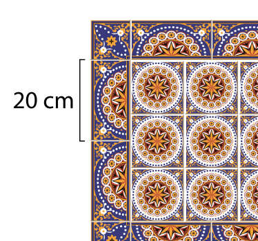 Covor de vinil forme de bucatarie mat de tigla multicolor - TenStickers