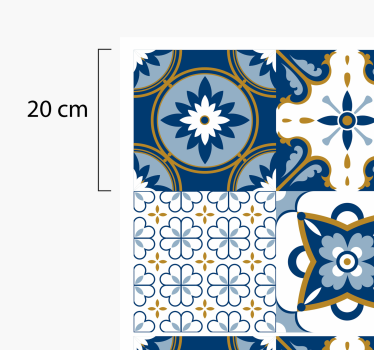 Mozaic colorat model geometric covoraș de faianță - TenStickers