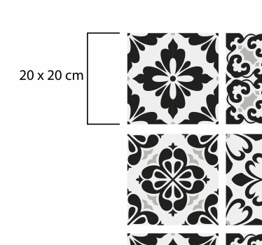 Covoare contemporane cu gresie alb-negru - TenStickers