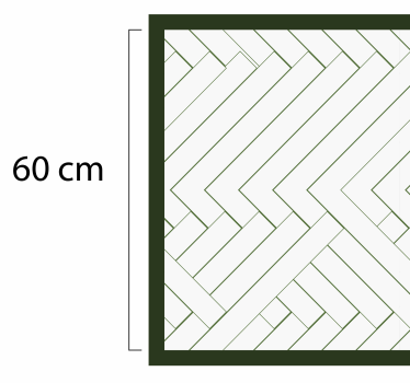 Pardoseală din vinil cu mozaic alb abstract - TenStickers