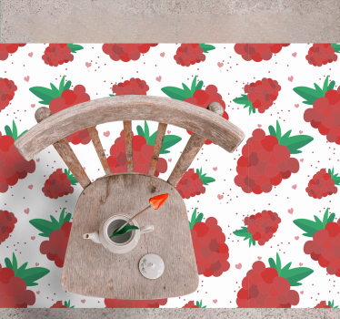 Acuarela fructe de padure cu pete parchet bucatarie - TenStickers