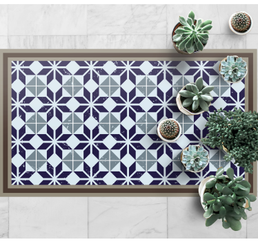 Albastru deschis stele geometrice faianță mat - TenStickers