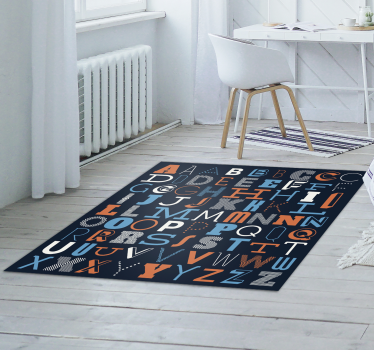 Alfabet tipografic vinil mat - TenStickers