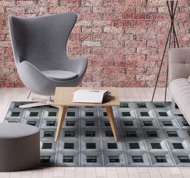 Arhitectura brutalista parchet laminat gri - TenStickers