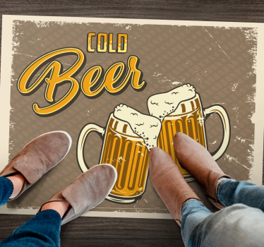 Bere rece Covoare bucatarie cu efect murdar retro - TenStickers