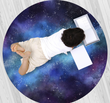 Copii nebuloasă spațiu covor de vinil pentru copii - TenStickers