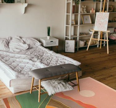 Covoare colorate peisaj pastelat în stil nordic - TenStickers