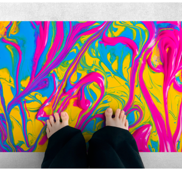 Covoare contemporane colorate cu efect de vopsea - TenStickers