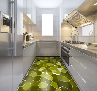 Covoare contemporane cu pietre de mozaic verde - TenStickers