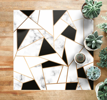Covoare contemporane elegante cu textură alb-negru - TenStickers