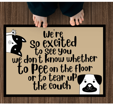 Covoare contemporane pentru animale de companie entuziasmate - TenStickers