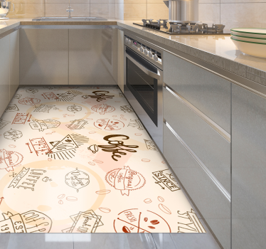 Covoare de bucatarie model cafea vintage - TenStickers