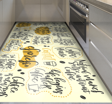 Covoare de vinil cu fraze cafea love expresso - TenStickers