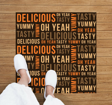 Covoare de vinil cu fraze gustos delicios delicios - TenStickers