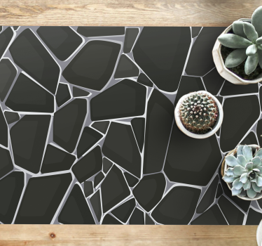 Covoare geometrice cu textură de beton gri - TenStickers