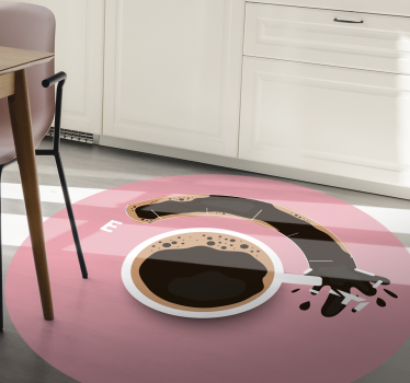 Covoare moderne șablon de ceașcă de cafea puternic - TenStickers