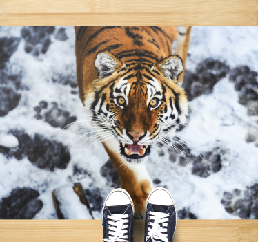 Covor animal vinil tigru feroce animal - TenStickers