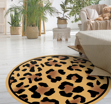 Covor clasic cu piele de leopard cu imprimeu animal - TenStickers