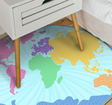 Covor colorat pentru culori pastelate din vinil - TenStickers