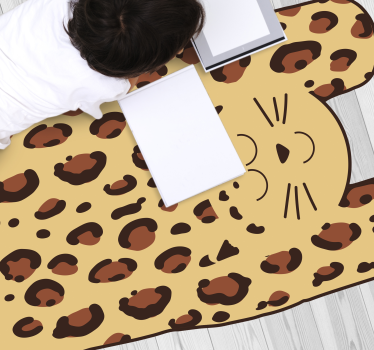 Covor cu imprimeu animal ghepard pentru copii - TenStickers